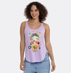 PRESALE 2024 Official Fantasy Fest Ladies Tank 90s Neon Cosmic Carnival-Lavender