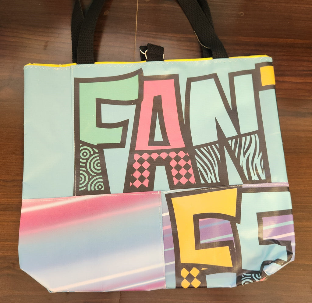 Fantasy Fest Repurposed Tote Blue