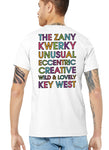 Unisex Fantasy Fest® Zany Kwerky White Jersey Tee