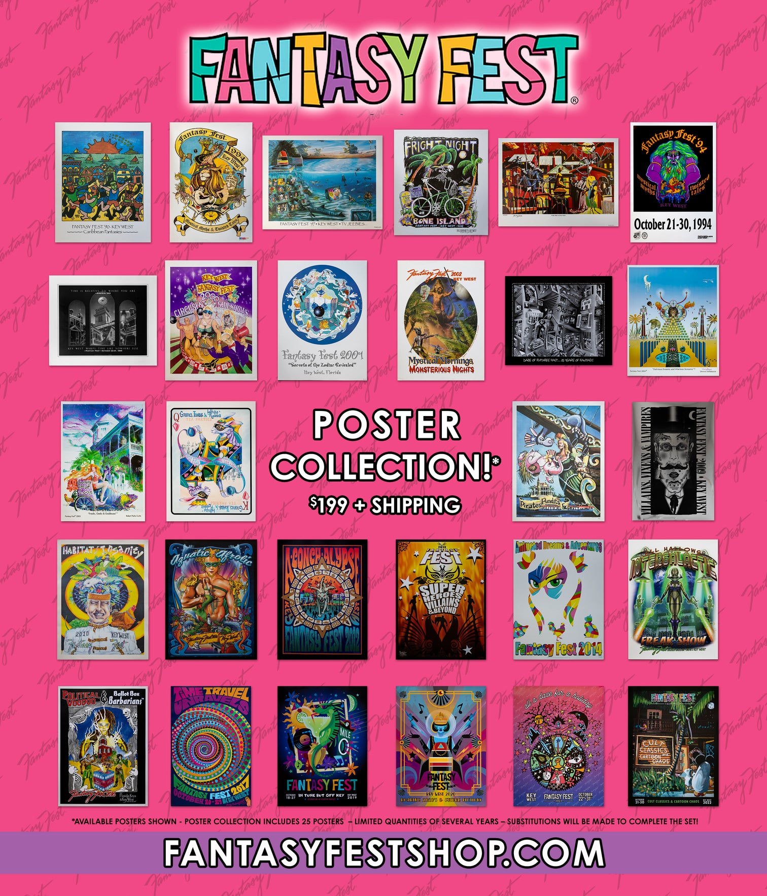 History of Fantasy Fest Poster Collection Fantasy Fest Store